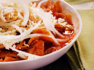 Receta Chilaquiles Rojos