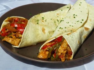 Receta Tacos de Pollo al Pimiento.