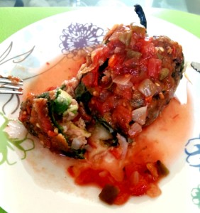 Receta Chiles Rellenos de Atun